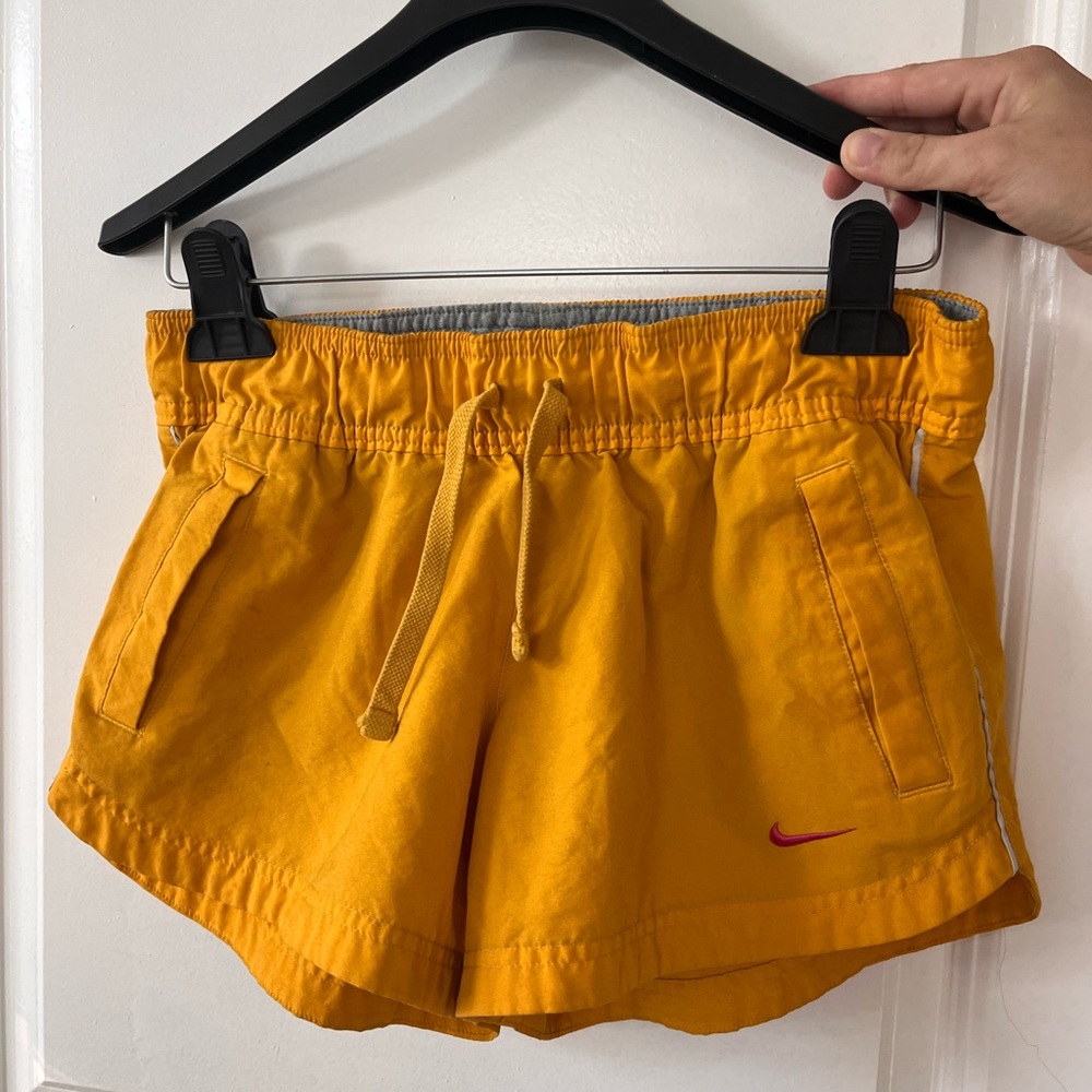 Women’s yellow Nike shorts